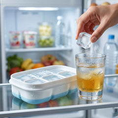 Mini Plastic 6-Cavity Ice Cube Tray Ð Space-Saving & Reusable