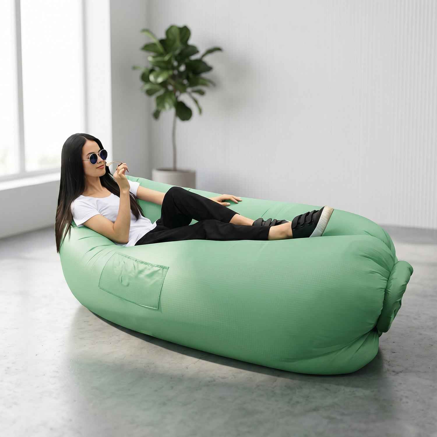 Inflatable Lounger Ð Portable & Comfortable for Indoor & Outdoors