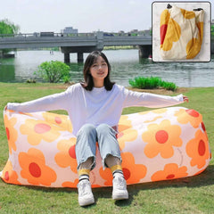 Inflatable Lounger Ð Portable Floral Print Outdoor Couch