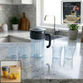 Plastic Water Jug with 4 Glasses Set – Perfect for Home Use
