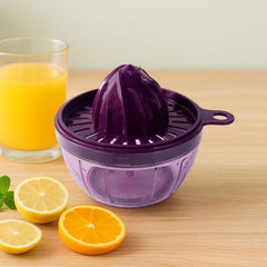 Manual Citrus Juicer 650ml – Seed Filter & Durable Plastic
