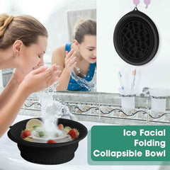 Silicone Face Ice Bowl – Space-Saving, Reusable Ice Tray