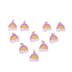 Rainbow Cloud Keychain – Vibrant and Durable Accessory Set