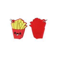 French Fries Bag Charm Keychain – Fun Food-Themed Accessory