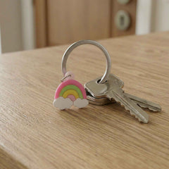 Rainbow Cloud Keychain – Vibrant and Durable Accessory Set