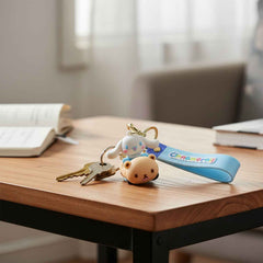 Cartoon Dog Silicone Keychain – Cute & Durable Bag Charm