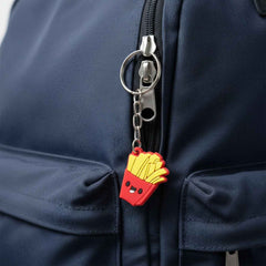 French Fries Keychain – Cute Smiley Cartoon Bag Charm