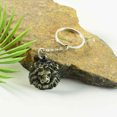 Lion Head Metal Keychain – Durable and Stylish Design