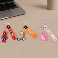 Cartoon Silicone Keychain – Cute 3D Character Bag Charm for Kids | Styleva