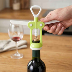 Kitchen Tool Set – 3 Pc Wine Opener, Knife, Scissors | Quickslice