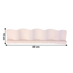 Ergonomic wave-design kitchen sink splash guard reducing mess