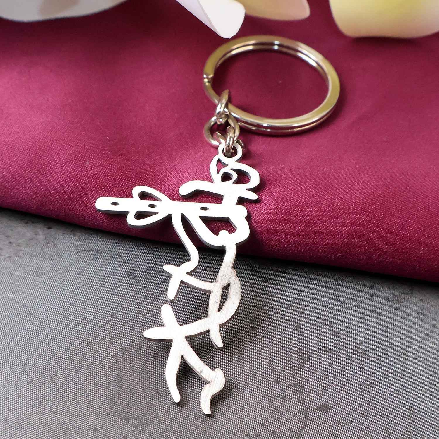Krishna Flute Keychain – Durable Stainless Steel Spiritual Accessory