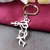 Krishna Flute Keychain – Durable Stainless Steel Spiritual Accessory