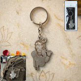 Lord Krishna Engraved Keychain – Durable Spiritual Accessory