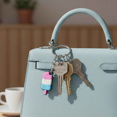 Ice Cream Popsicle Keychain – Cute Colorful Cartoon Accessory