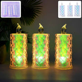 LED Flameless Candle Lights – Set of 3 Crystal Decorative Lights