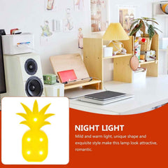 Pineapple Shaped LED Night Light – Battery Operated Decorative Lamp
