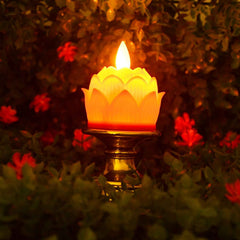 Lotus LED Flameless Candle – Elegant Decorative Flameless Light