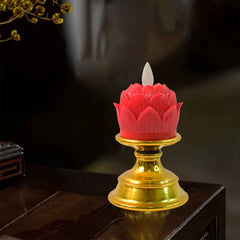 Lotus LED Flameless Candle – Elegant Decorative Flameless Light
