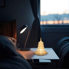 LED Crystal Pagoda Light – Elegant Battery Operated Decor