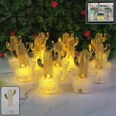 Cactus LED Tealight Candles – Unique Flameless Decorative Set