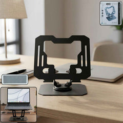 Premium Adjustable Foldable Metal Tablet Stand – 360° Rotating & Ergonomic