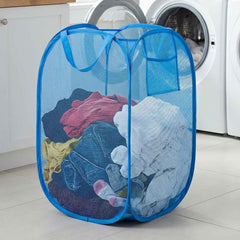 Laundry Basket Ð Foldable Mesh with Handle for Easy Carrying