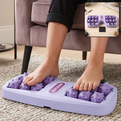 Manual Plastic Roller Foot Massager with Acupressure Nodes for Both Feet (1 Pc)