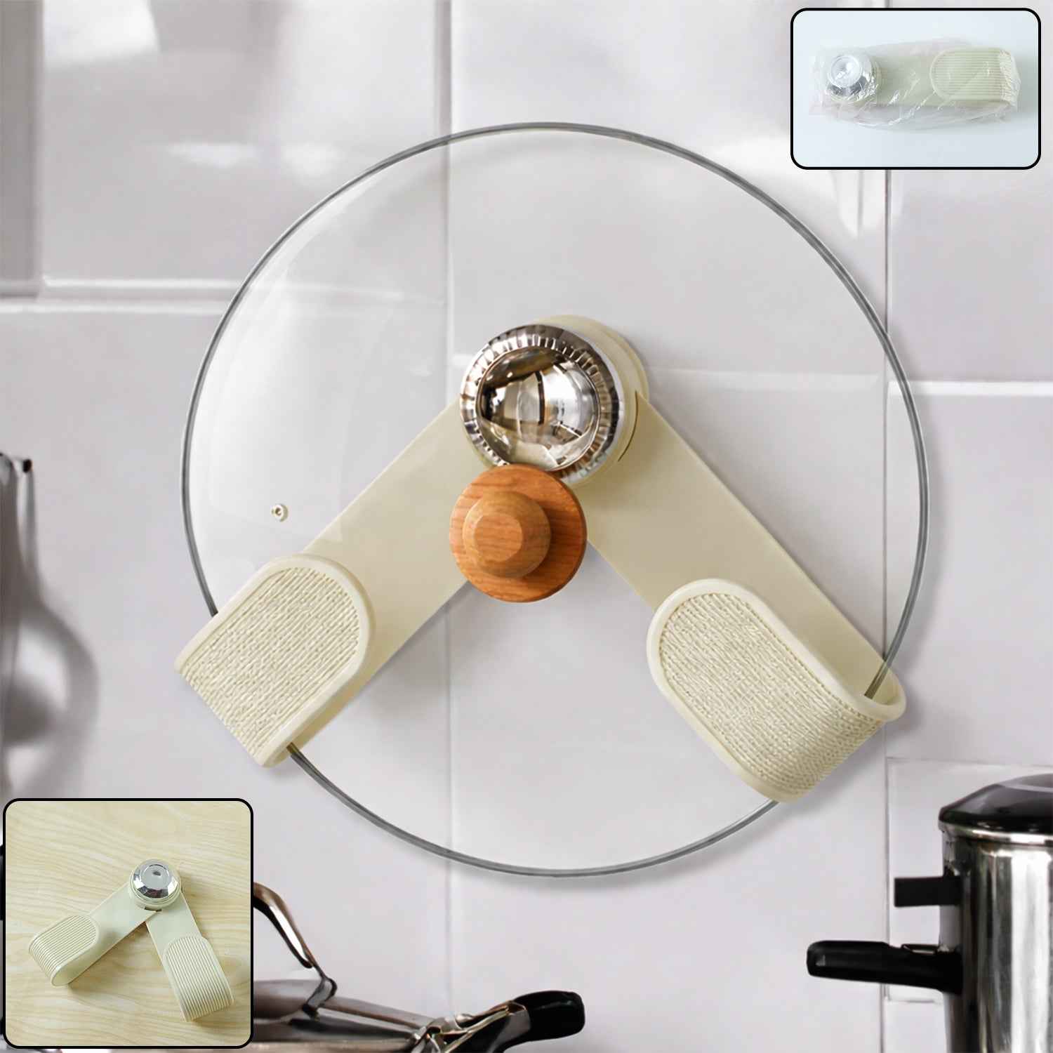 Adjustable Kitchen Pot Lid Holder – Space-Saving & Heat Resistant