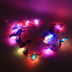 LED Leaf String Lights – 4 Meter Multicolor Decorative Lighting