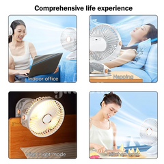 Portable Mini Fan – USB Rechargeable Clip-On Fan with Adjustable Speed
