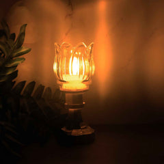 Lotus Shaped LED Decorative Lamp – Elegant Flameless Ambiance