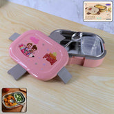 Kids Lunch Box – Stainless Steel Tray & Leak-Proof Snack Pot