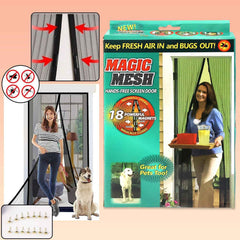 Magic Mesh Screen Door – Hands-Free Bug & Insect Protection