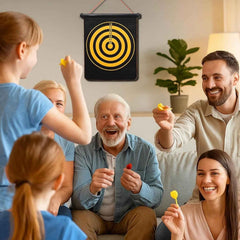 Magnetic Roll-Up Dartboard – Safe, Portable 12-Inch Set