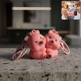 Couple Bear Keychain Set – Durable Lightweight Matching Rings