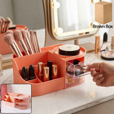 Multipurpose Makeup Organizer – Space-Saving with Drawers & Brush Holder