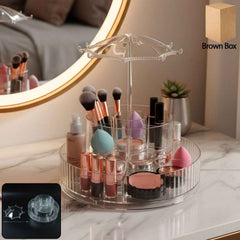 Rotating Makeup Organizer Stand – 360° Multi-Layer Vanity Storage