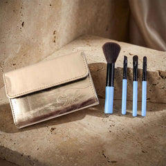 Professional Makeup Brush Set 4-in-1 for Face & Eyes