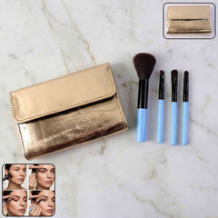 Professional Makeup Brush Set 4-in-1 for Face & Eyes