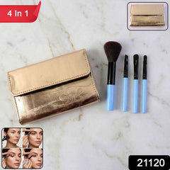 Professional Makeup Brush Set 4-in-1 for Face & Eyes