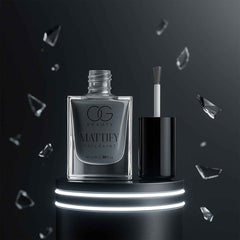 Calm Grey Matte Nail Polish – Quick Dry & Long-Lasting 10ml