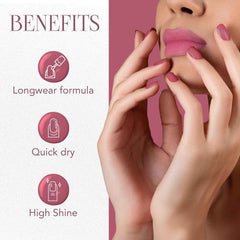 Mattify Pink Nail Paint – Quick-Dry Matte Finish 10 ML