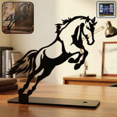 Metal Horse Sculpture Ð Modern Desk Decor for Sophistication