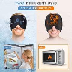 Hot & Cold Therapy Headache Relief Cap – Full Coverage Comfort