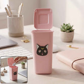 Mini Trash Can Pen Stand Ð Cute Desk Organizer with Lid