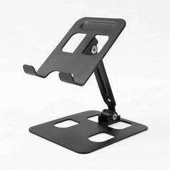 Durable metal phone stand for tabletop use