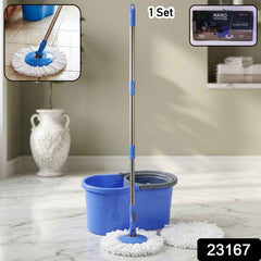 360¡ Rotating Turbo Spin Mop Ð Effortless Floor Cleaning with Long Handle