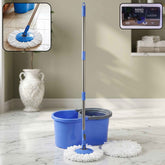 360¡ Rotating Turbo Spin Mop Ð Effortless Floor Cleaning with Long Handle