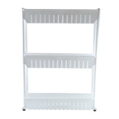3 layer kitchen organizer rack on countertop for household storage